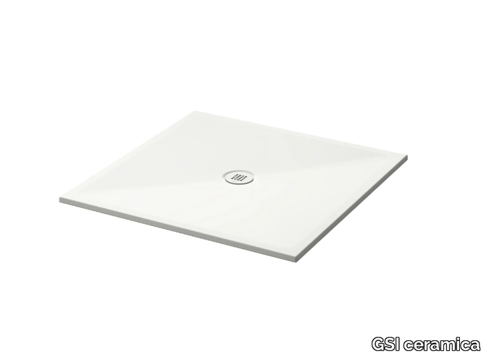 H2 100x100 - Ceramic shower tray _ GSI ceramica