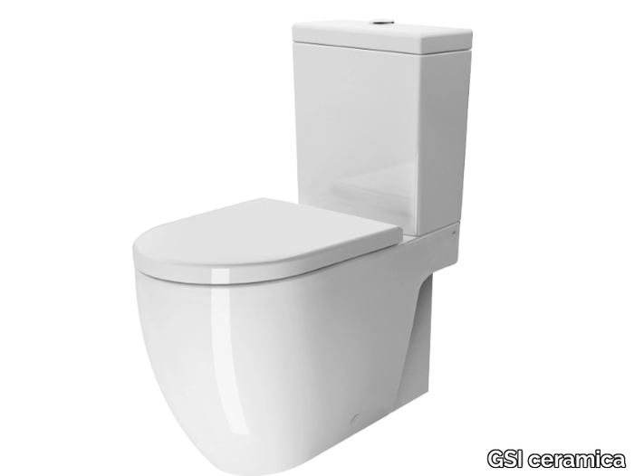 PURA 68 - Floor mounted toilet with external cistern _ GSI ceramica