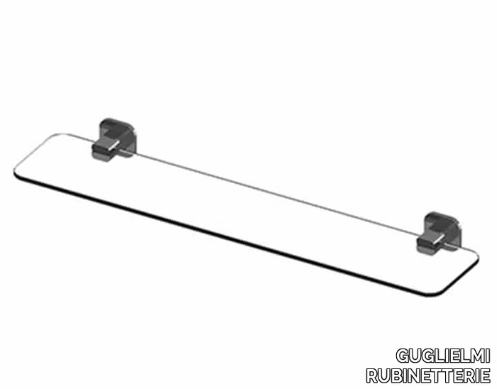 GZERO - Satin glass bathroom wall shelf _ GUGLIELMI RUBINETTERIE