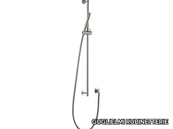 NOVO INOX - Stainless steel shower wallbar with hand shower _ GUGLIELMI RUBINETTERIE