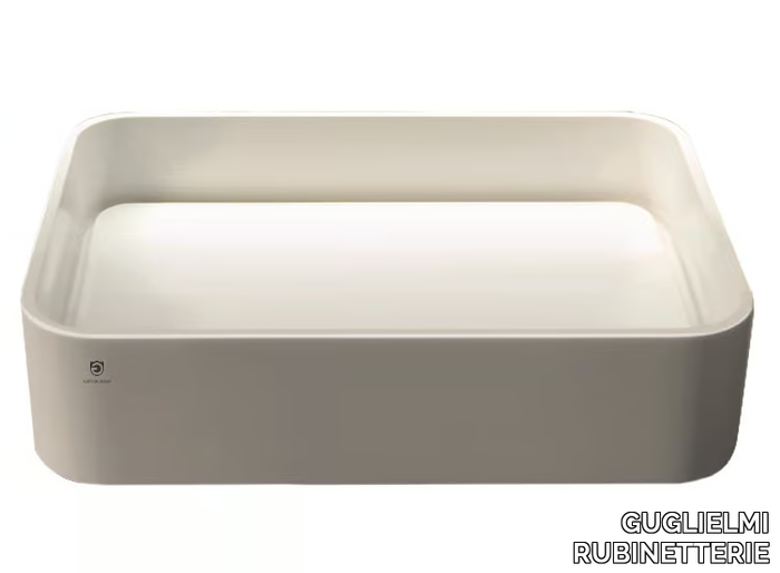 Single washbasin - Countertop rectangular Corian® washbasin _ GUGLIELMI RUBINETTERIE