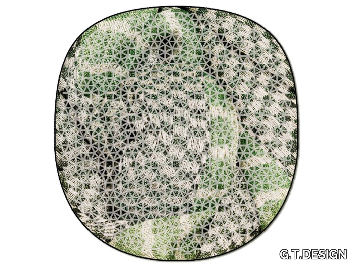 NEXT 28 190x200 cm - Patterned handmade polyamide rug _ G.T.DESIGN
