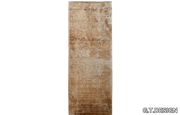 IN-CANTO RICCO AMBRA - 200x510 cm - Rectangular bamboo fibre rug _ G.T.DESIGN