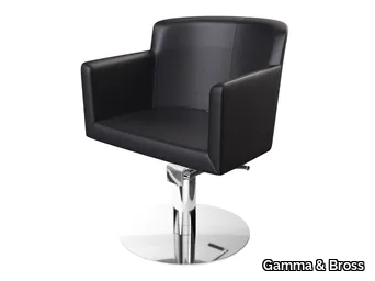 DORIAN SUPERSILVER BLACK - Hairdresser chair _ Gamma & Bross