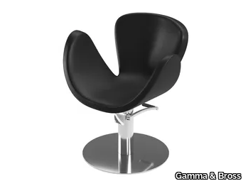 RIKKA SUPERSILVER BLACK - Hairdresser chair _ Gamma & Bross