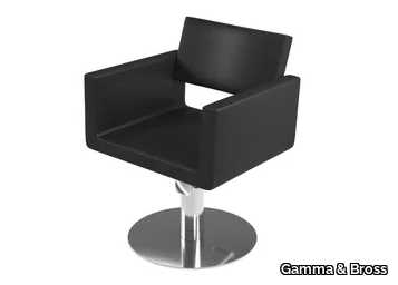 U-SHAPE SUPERSILVER BLACK - Hairdresser chair _ Gamma & Bross