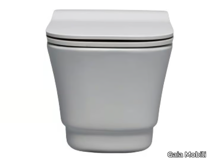 OSAKA - Wall-hung rimless ceramic toilet _ Gaia Mobili