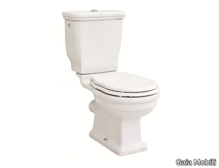 CAPRI - Close coupled ceramic toilet with external cistern _ Gaia Mobili