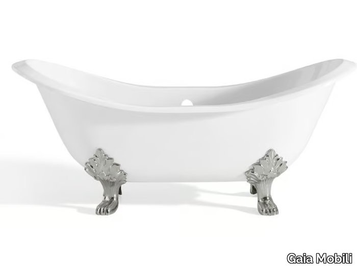 ANTIQUE - Freestanding oval cast iron bathtub _ Gaia Mobili