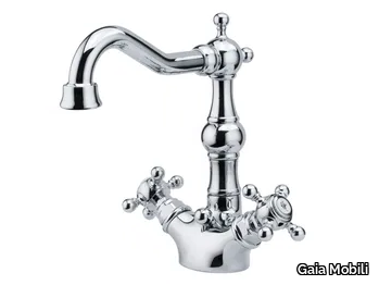 JULIA - Countertop 1 hole steel washbasin mixer _ Gaia Mobili