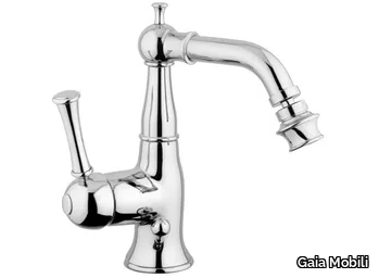 ASTON - Countertop single handle steel bidet mixer _ Gaia Mobili