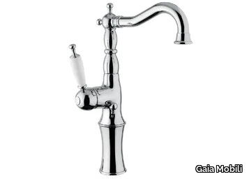 CANTERBURY - High countertop single handle steel washbasin mixer _ Gaia Mobili