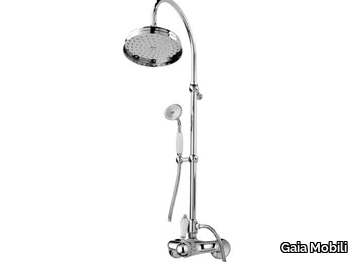 PHOENIX - Wall-mounted steel shower panel with hand shower _ Gaia Mobili