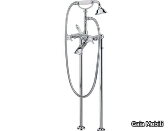 PRINCETON - Floor standing steel bathtub set with hand shower _ Gaia Mobili