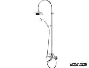 PRINCETON - Wall-mounted steel bathtub set with hand shower _ Gaia Mobili