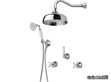 PRINCETON - Recessed steel shower set with hand shower _ Gaia Mobili