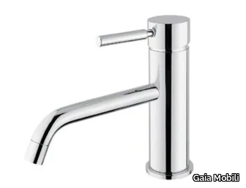 TOKYO - Countertop single handle steel washbasin tap _ Gaia Mobili