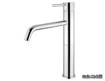 TOKYO - High countertop single handle steel washbasin tap _ Gaia Mobili