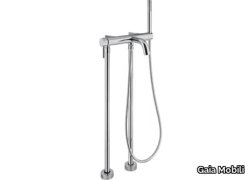 TOKYO - Floor standing single handle steel bathtub set _ Gaia Mobili