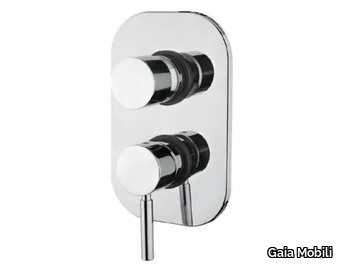 TOKYO - Recessed single handle steel shower tap with diverter _ Gaia Mobili