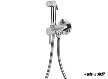 TOKYO - Wall-mounted single handle steel bidet tap with spray _ Gaia Mobili