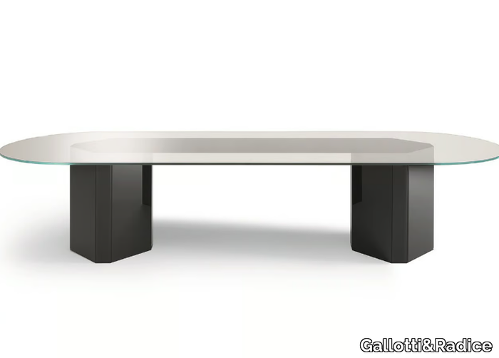 AKIM - Oval crystal table _ Gallotti&Radice