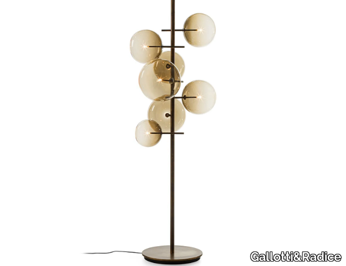 BOLLE STELO - LED Blown crystal floor lamp _ Gallotti&Radice