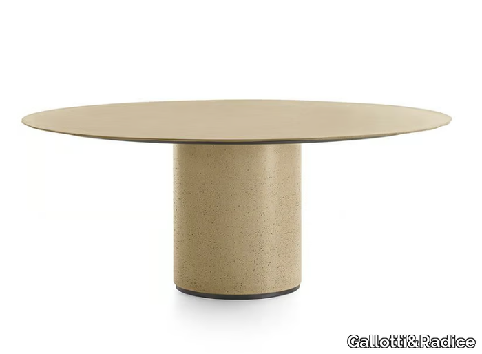 RE-VERRE - Round recycled glass table _ Gallotti&Radice