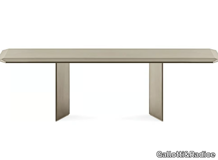 DOLM PLUS - Rectangular wood and glass table _ Gallotti&Radice