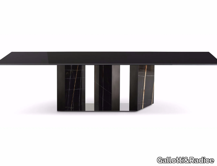 PLATIUM - Rectangular crystal dining table _ Gallotti&Radice