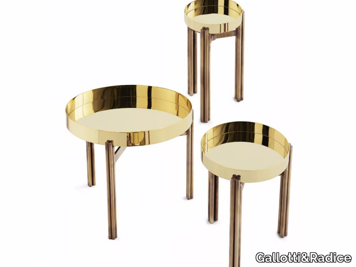 TWELVE - Round brass coffee table _ Gallotti&Radice