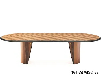 MANTO OVAL - Oval wooden table _ Gallotti&Radice