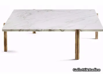 TWELVE - Low square marble coffee table _ Gallotti&Radice