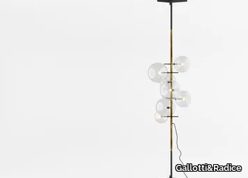 BOLLE VERTICALE - Blown crystal floor lamp _ Gallotti&Radice