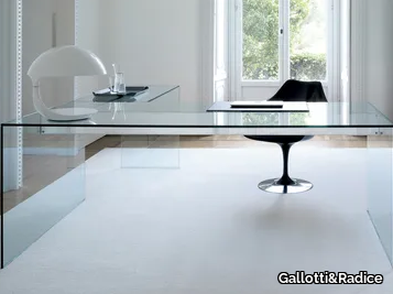 AIR DESK L - Corner crystal writing desk _ Gallotti&Radice