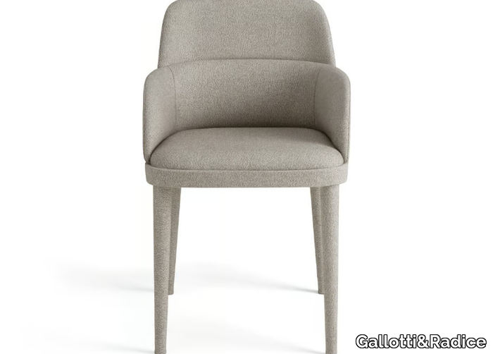 JACKIE - Upholstered fabric chair with armrests _ Gallotti&Radice