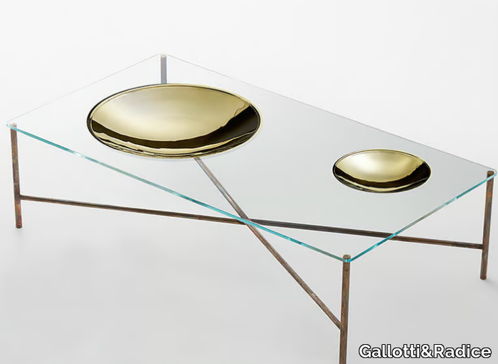 GOLDEN MOON - Low crystal coffee table for living room _ Gallotti&Radice