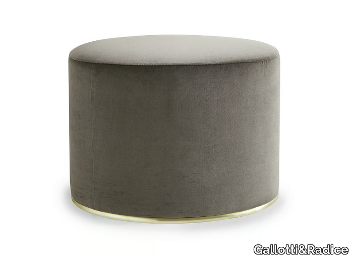 LOU - Upholstered velvet pouf _ Gallotti&Radice