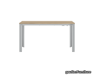 Extenso small table with aluminium legs