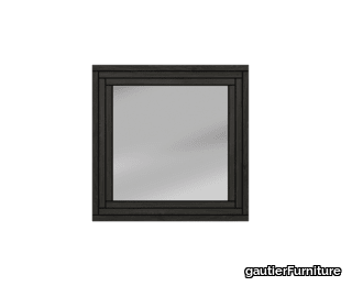 Addict square herringbone frame mirror