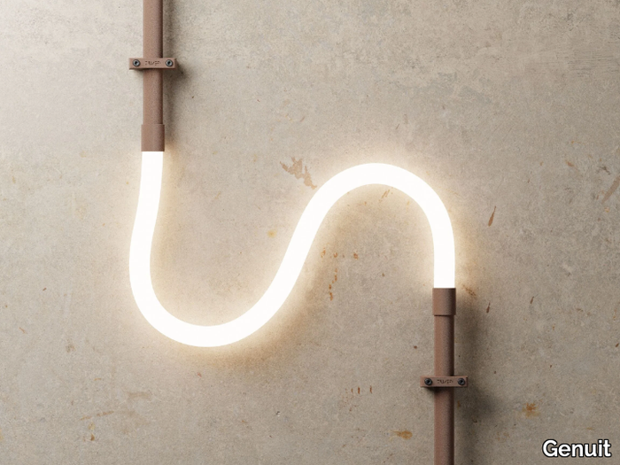 FLEX CORTEN - Silicon flexible LED tube coated aluminium _ Genuit