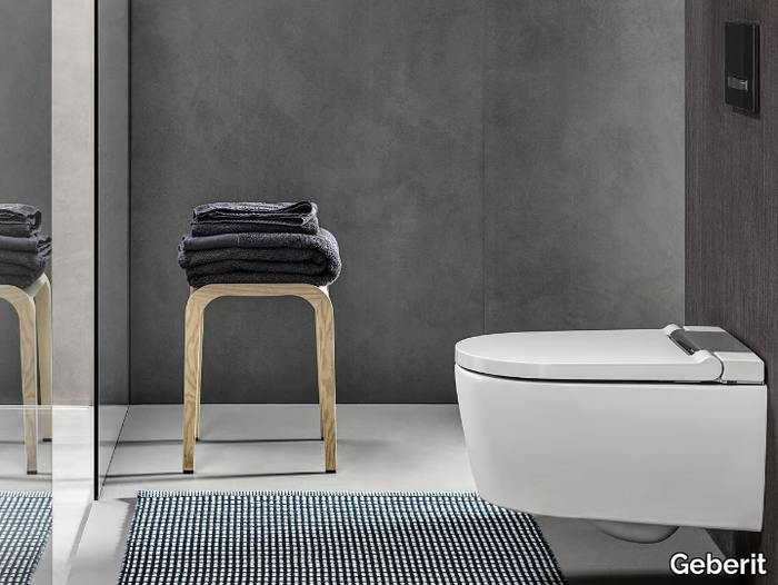 AQUACLEAN SELA - Wall-hung toilet with bidet _ Geberit