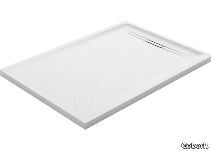 SESTRA - Anti-slip rectangular Resin Stone shower tray _ Geberit