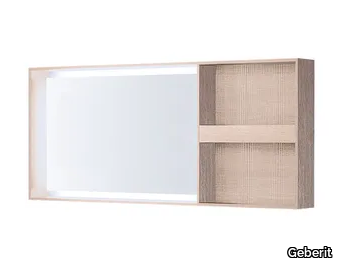 CITTERIO - Wall-mounted bathroom mirror with integrated lighting _ Geberit