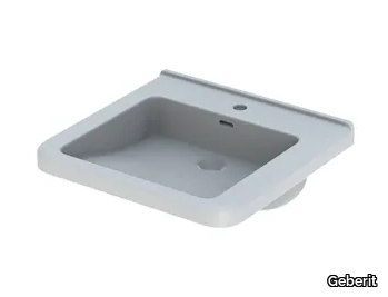 SELNOVA COMFORT SQUARE - Vitreous China washbasin for disabled _ Geberit