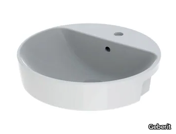 VARIFORM - Vitreous China washbasin with overflow _ Geberit