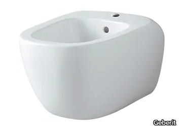 CITTERIO - Wall-hung back to wall bidet with overflow _ Geberit