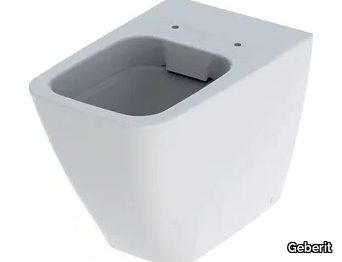 ICON SQUARE - Floor mounted Vitreous China toilet _ Geberit