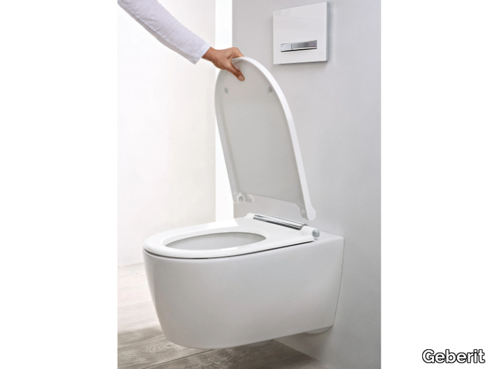 ONE - Wall-hung ceramic toilet _ Geberit