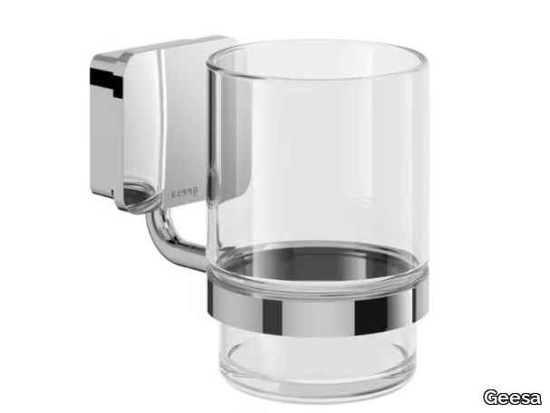 TOPAZ CHROME - Wall-mounted metal toothbrush holder _ Geesa